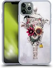 Head Case Designs Officially Licensed Riza Peker Scarecrow Skulls 6 Gel Case [Military Grade Protection] Compatible with Apple iPhone 11 Pro Max