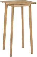 Bar Table 60x60x105 cm Solid Acacia Wood,Wooden Bar Table Sturdy and WeatherResistant for Outdoor and Indoor Use Patio Tables