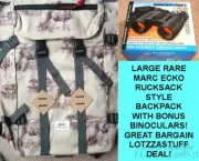 ANIMAL PRINT 17" COMPUTER SCHOOL/DAY MARC ECKO BACKPACK/RUCKSACK+$25+IN BONUSES!