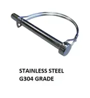 Qty 2 Lynch SHAFT Lock Pin 6mm Stainless A2-70 G304 Retaining Clip Linch