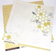 4 My Mind's Eye BE AMAZING 12x12 Double Sided Cardstock Scrapbook Papers #HYH111