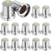 60mm Chrome ABS Wheel Nut Covers with Yellow Safety Arrow Indicator Fits 33mm Nuts Set of 20 Rust-Resistant and Durable Nut Caps for Enhanced Safety and Style