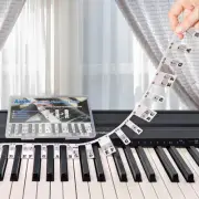 Piano Stickers 88 Keys, Piano Keyboard Notes Guide Removable Full Size for 88/7