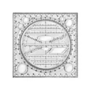 Multifunction Ruler Drawing Template Art Design Architect Stereo Geometry Ruler