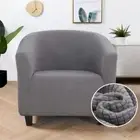 Knitted Jacquard Fabric Club Chair Stretch Slipcover Couch Cover Armchair Covers