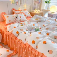 在飛比找蝦皮購物優惠-Cootan現貨韓國出口花邊床裙組 裸睡級別 小清新床罩組 