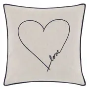 Ed By Ellen Degeneres 45x45cm Love Cushion Sofa Soft Square Throw Pillow Blue