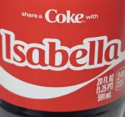Share a Coke with Isabella 2025 Personalized Gift Coca Cola Bottle 20oz