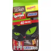 M&M's, Skittles & More Fun Size Halloween Candy Variety Pack - 40 Ct Bulk Bag