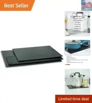 Stove Mats/Countertop Protector Mats in Matte Black Set of 3