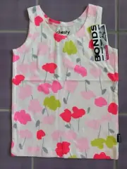 BNWT SUPER RARE!! BONDS Floral Chesty Singlet. Size 2 (18-24 Months).