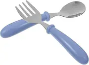 CIMAXIC Stainless Steel Chopsticks Spoon Fork Set for Baby Kids Toddler Weaning Set Baby Feeding Spoon Fork Compact Lightweight