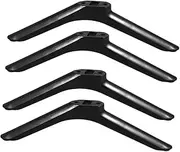 ULTECHNOVO 2 Pairs Tv Stand Tabletop Tv Mount Television Stands Metal Furniture Legs Rocker Legs Replacement Television Replacement Parts Pedestal Bracket Foot Pp Black