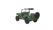 L'Arsenal Models 1/350 WILLYS JEEP with 12.7mm MACHINE GUN (5) 3D Printed Set