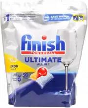 Finish Powerball Lemon Sparkle Ultimate All in 1 Dishwashing Tablets (Pack of 50