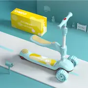Kids Scooter 2 In 1 Foldable -Light Green Ice Cream