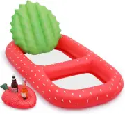 Monibloom 2-In-1 Inflatable Pool Floats Adult Giant Pool Floaties with Detach...