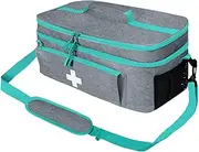 GARENDE Emergency First Aid Bag, Home Medical Kits Large Capacity Medication Organizer Pouch Medical Storage Bag,