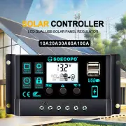 12/24V 10-100A Solar Charge Controller LCD W/Overcharge/Short Circuit Protection