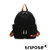 在飛比找Yahoo奇摩購物中心優惠-tripose CUBI微皺尼龍輕量後背包(小)經典黑