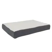 Petmaker Medium Orthopedic Dog Bed Gray Memory Foam Sherpa Cover Washable