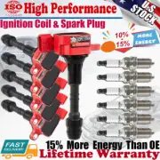6 Ignition Coil & Spark Plug For Nissan Altima Maxima Quest Murano 3.5L UF349 (for: Nissan)