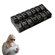 14Slot 7Day Pill Box Dispenser Medicine AM/PM Pill Box Weekly