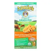 Annies Homegrown Macaroni and Cheese - Organic - Grass Fed - Shells and Real ...