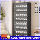 9-Tier Shoe Storage Holds 18 Pairs Shoe Rack Organizer Shoe Shelf (Black 60cm)