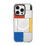 iPhone 16 Pro Clear Case MagSafe Compatible Mondrianesque by Poketo
