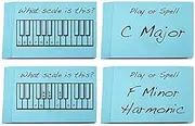 Musical Scale Names Flashcards - Learn or Teach All Your Major Harmonic Melodic & Natural Minor Scales