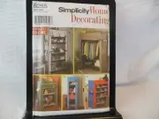 sewing pattern home decorating storage shelf cover for shelves Simplicity #8255