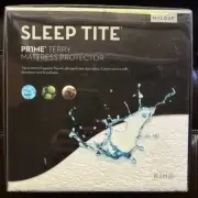 Malouf SLEEP TITE White Prime Terry Mattress Protector - KING