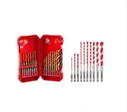 Milwaukee Hammer Drill Bit Set Hex Carbide + Titanium Impact Duty (33-Piece)