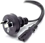 Alogic 5m Aus 2 Pin Mains Plug To Iec C7 Male To Female