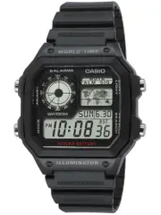Casio Sports Chronograph AE-1200WH-1AVEF Black Resin Mens Watch
