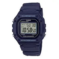 在飛比找PChome24h購物優惠-【CASIO 】大錶面清晰數位電子運動錶-藍 (W-218H