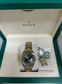 在飛比找Yahoo!奇摩拍賣優惠-（已售）ROLEX  126233 橄欖綠 羅馬時標 69鑽