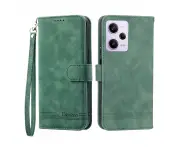 Flip Leather Wallet Case for Redmi Note 12 Pro 5G - Green