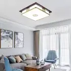 19In Ceiling Light Square Flush Mount Chandelier Dimmable Ceiling Lamp W/ Remote