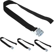 JECOMPRIS 4pcs Ratchet Cargo Straps Heavy Duty Lashing Straps for Kayak Boat Roof Rack and Luggage Cam Buckle Tie Down