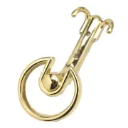 BELWITH Circle Wall Hook Coat Robe Foyer Hall Bathroom Polished Brass P6805-3