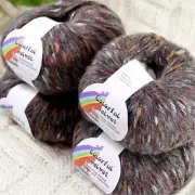 Sale 4BallsX50g Fluffy Soft Colorful Mohair Rugs Shawls Blankets Crochet Yarn 08