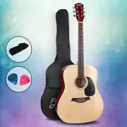 41" Dreadnought Acoustic Guitar Cutaway 21 Fret Steel Strings Maple Natural Wood
