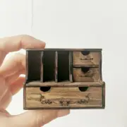 1:12 Scale Dollhouse Miniatures Furniture Vintage Desktop Bookshelf DIY KIT
