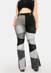 Plus On The Daily Patchwork Jeans