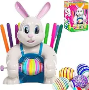 JOYIN Motorized Easter Egg Decorator Kit with Egg Spinner, Easter Egg Coloring Kits, Easter Busy Bunny Egg Whirler for Kids, Easter Basket Stuffers