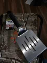 Cuisinart Spatula Turner Scrapers Stainless Steel SZ XL Beveled BBQ Tool Outdoor