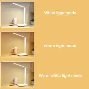 LED Desk Lamp Eye Protection White USB Charging Touch Switch Folding Study Li