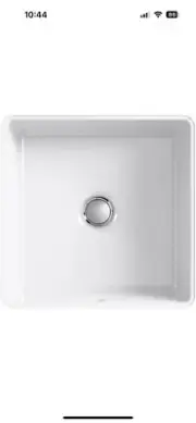 K-8188-0 Vitreous China 11 Inch X 11 Inch Undermount Square Bathroom Sink, White
